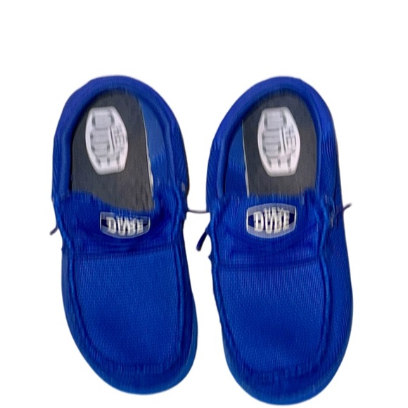 HEY DUDE Wally youth funk mono canvas shoes boys slip on loafers size 2 - Picture 5 of 15